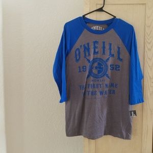 mens 3/4 sleeve t shirt